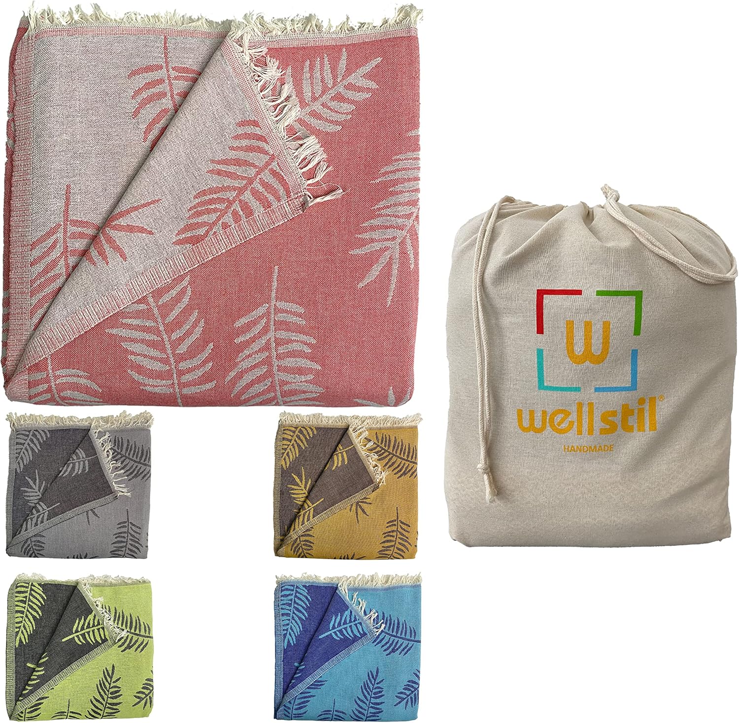 Wellstil Lotus 2Layer Muslin Blanket • King Size Turkish