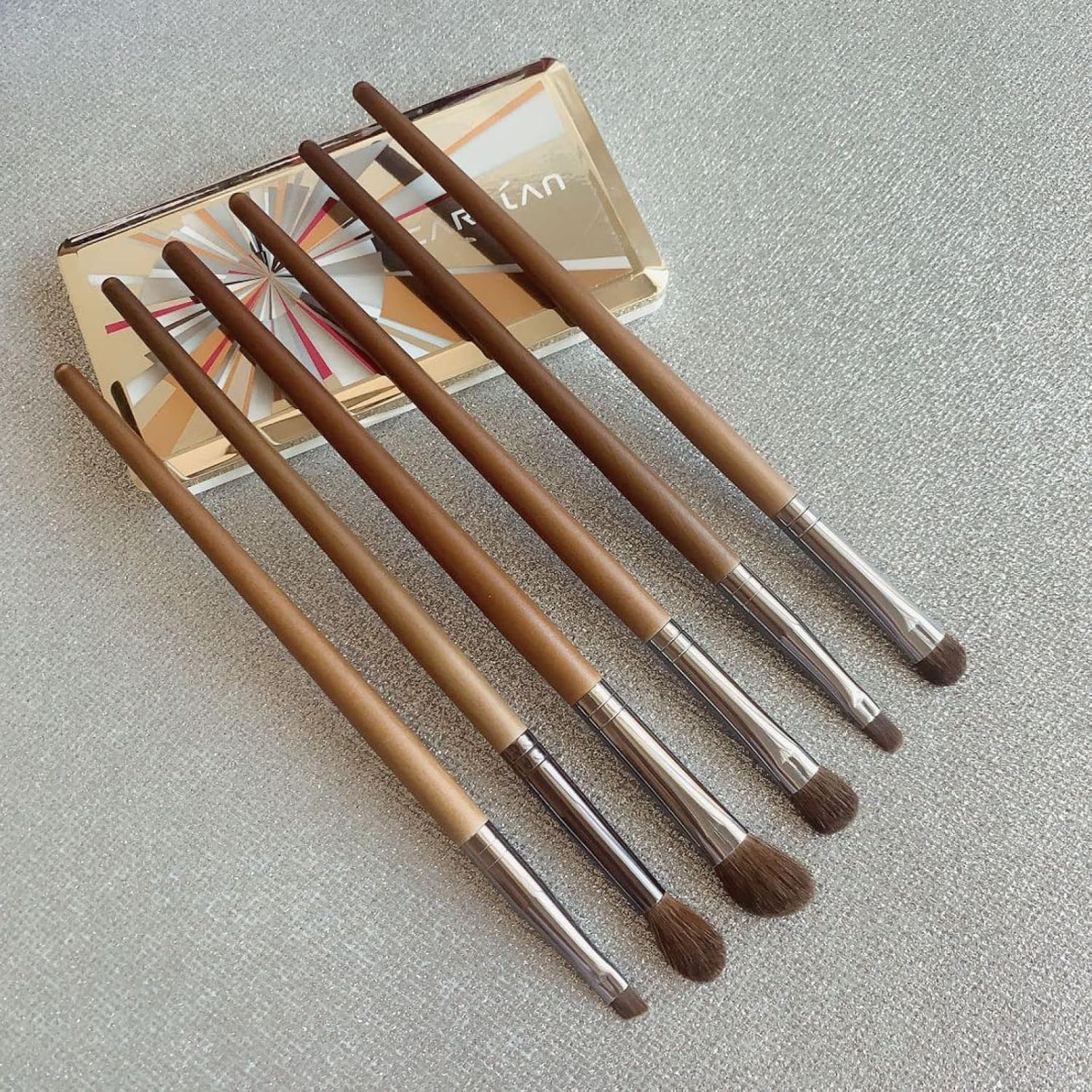 Makeup Brush Beauty Brush Makeup Brushes Eye Makeup Brushes 6 Stks/1 Set Make-Up Borstel Oog Set Borstel Paardenhaar Oogschaduw Borstel Neus Schaduw Borstel Veeg Borstel Wenkbrauw Borstel Lip Borstel,