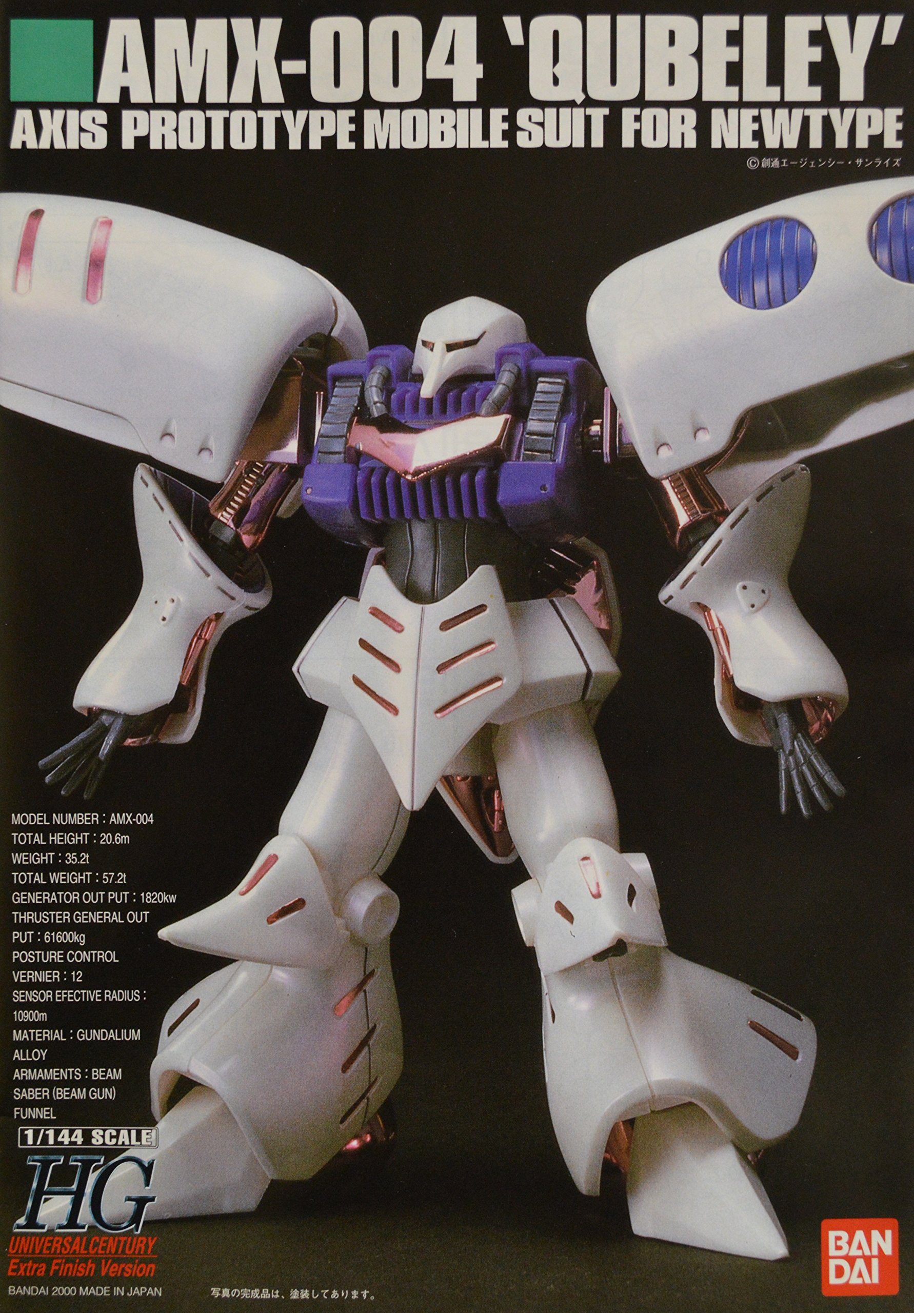 Amazon.co.jp: バンダイ(BANDAI) HGUC 1/144 キュベレイ（エクストラ