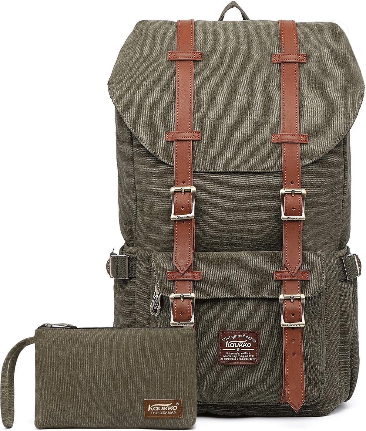 KAUKKO RollTop Stylish Backpack for School, University, Work and Travel