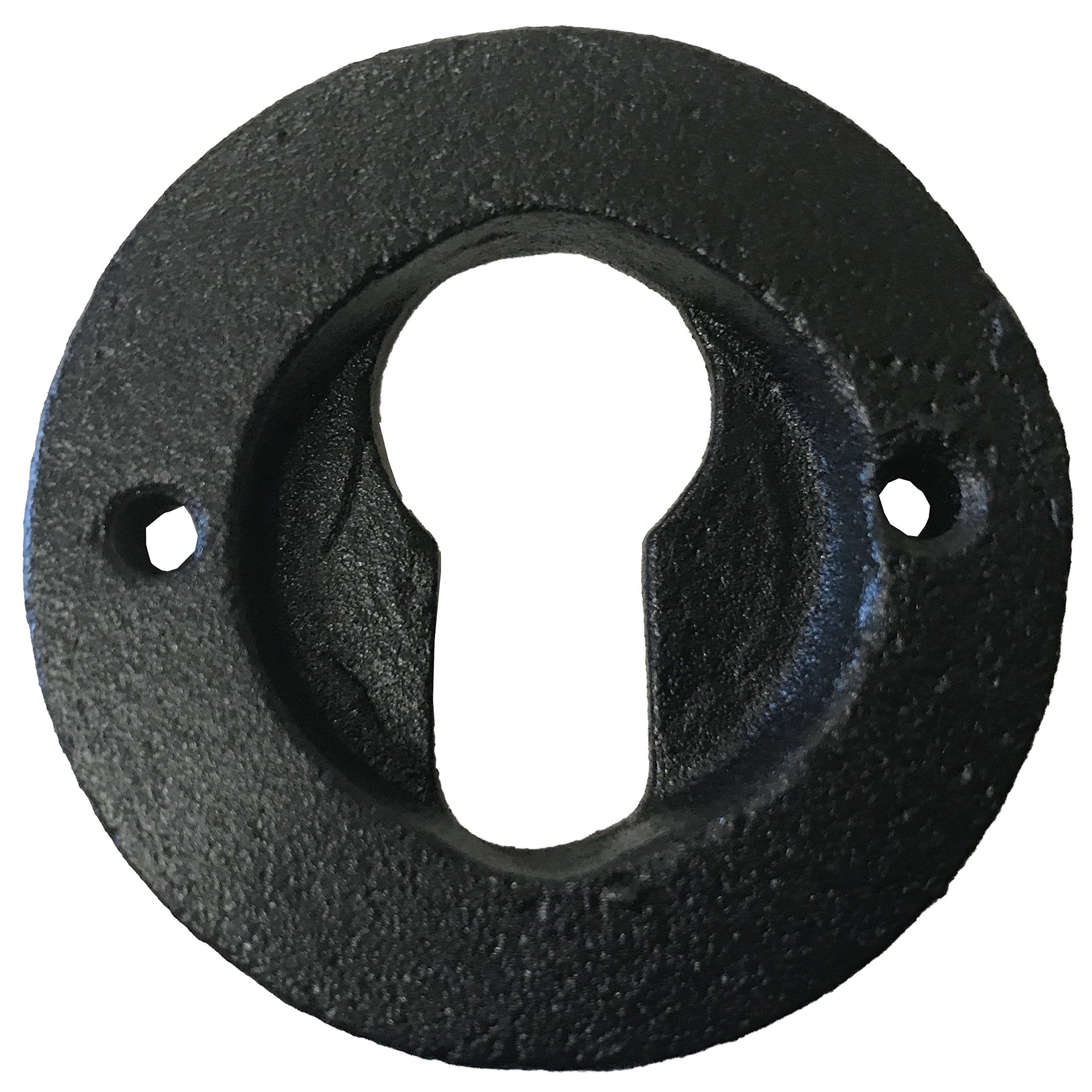 Antique Hardware Depot1.75"- Keyhole Lock Handle - Vintage Style - Barn Door, Gate, Drawer Cabinet Pull, Classic Iron Made Country Farmhouse pulls Black color-DS50