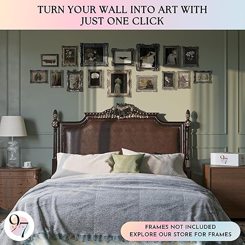 Miniatura 3 de 97 Decor Arte de pared Dark Academia - Decoración de academia oscura para dormitorio, impresiones artísticas góticas Moody, decoraciones de pared