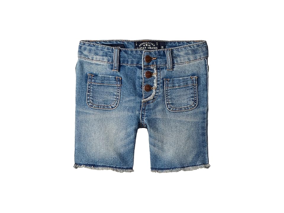 

Lucky Brand Kids Vera Long Shorts (Toddler) (Ryder Wash) Girl's Shorts, Blue