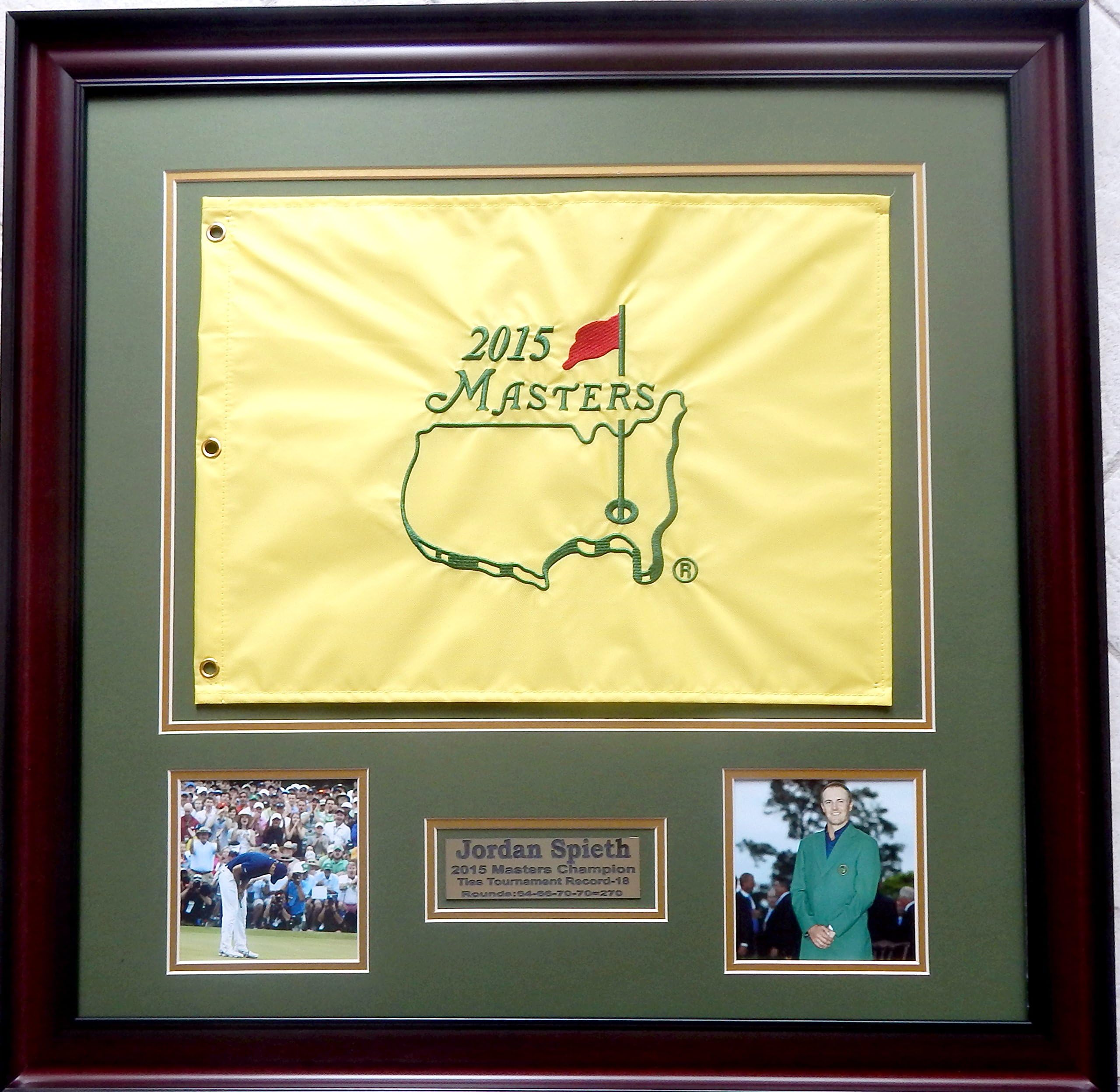 2015 Jordan Spieth Framed Masters Flag Collage