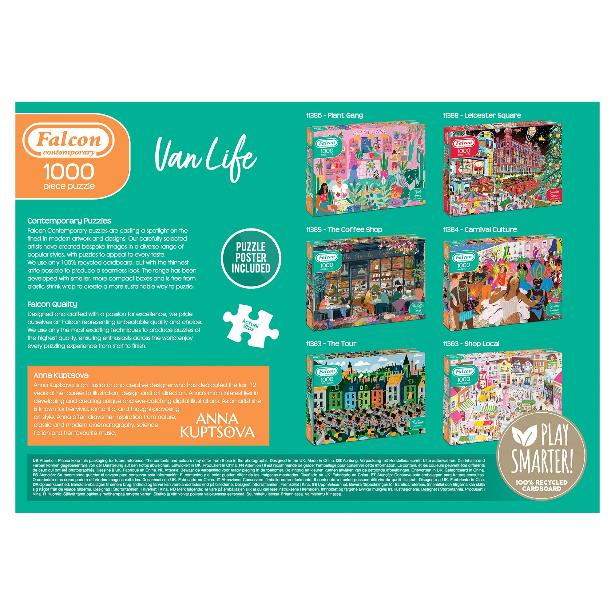 Jumbo, Falcon Contemporary Van Life, Jigsaw Puzzles for Adults 1,000 Piece Puzzle, Multicolor - Image 4