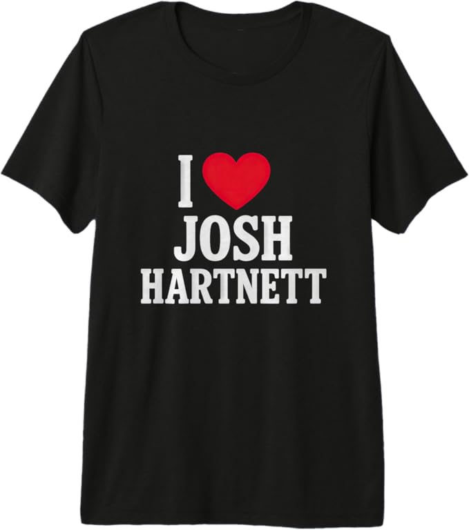I Love Josh Hartnett – Retro Heart Fan Art Premium Tri-Blend T-Shirt