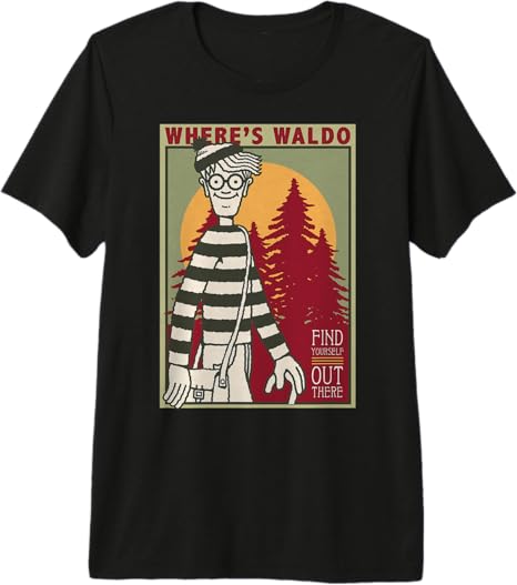 Where's Waldo Shirt - Find Yourself Premium T-Shirt Red and White Striped