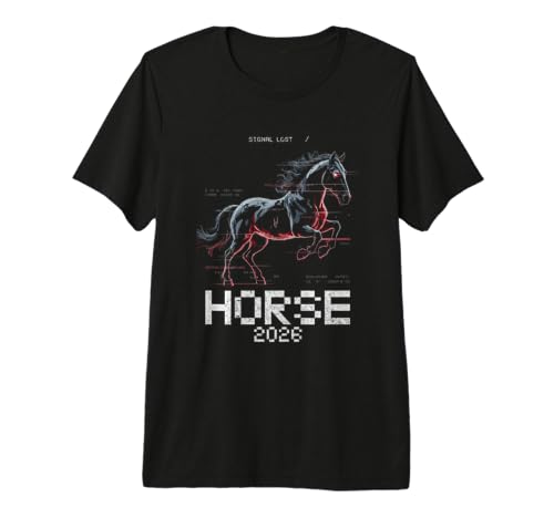 Futuristic Chinese New Year - Year of The Horse 2026 Premium Tri-Blend T-Shirt