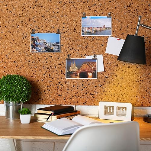 Miniatura 5 de Boao 100 clips de metal de bronce cian, pequeños clips de metal de bronce cian a granel para fotos, mapas, dibujos, obras de arte, papeles, etiqueta