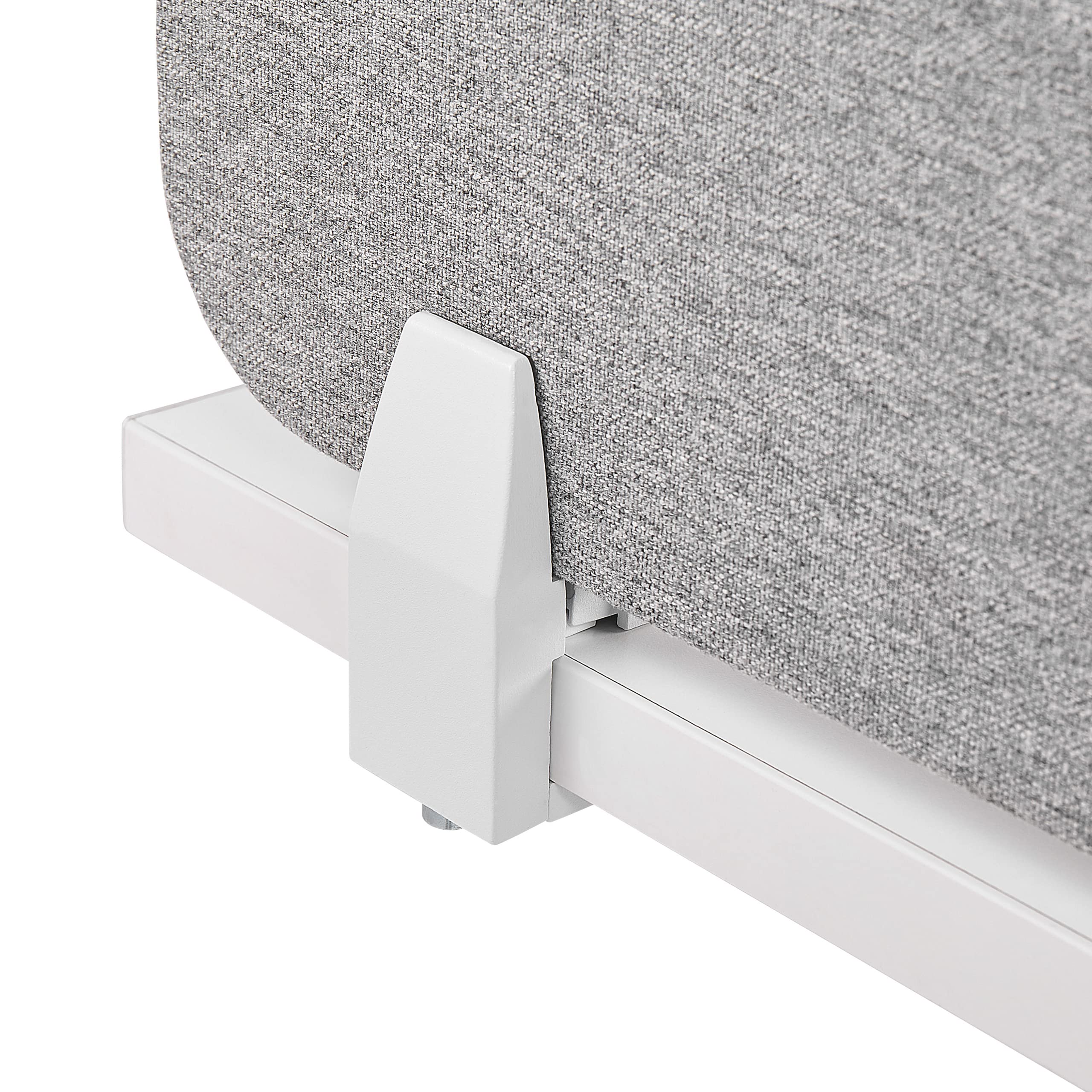 Beliani Pannello Divisorio Fonoassorbente in PET 180 x 40 cm Grigio Chiaro