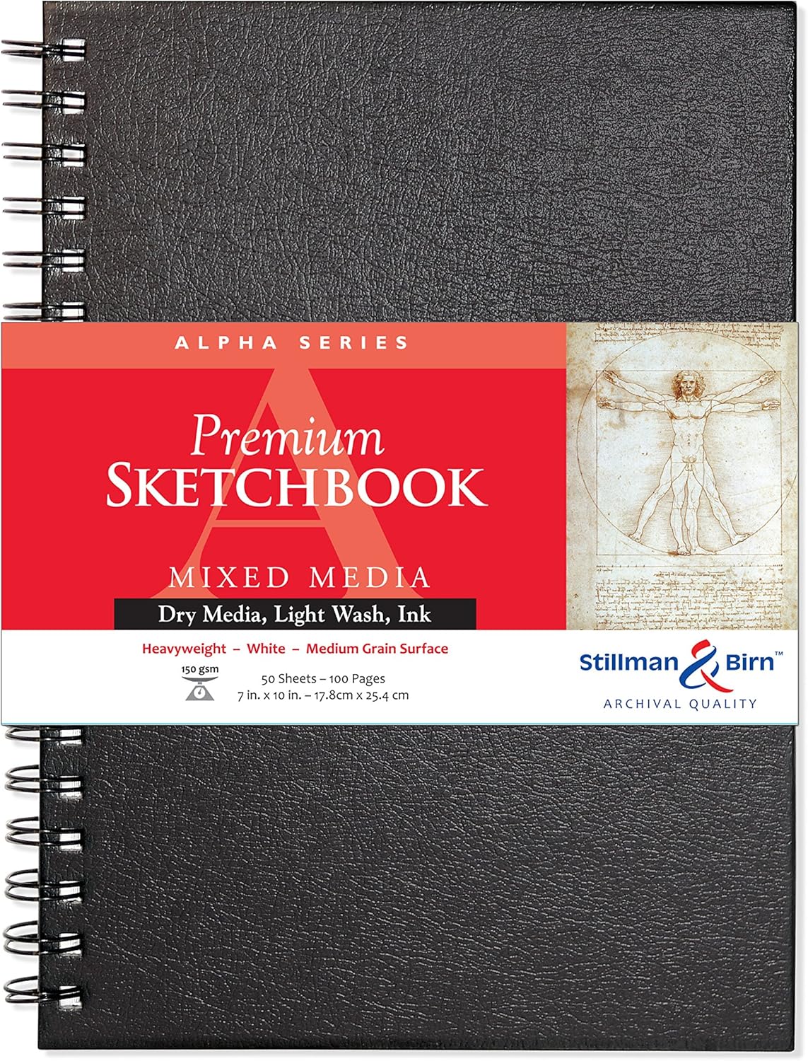 Alpha Wirebound Sketchbook 7x10 Hogar y Cocina