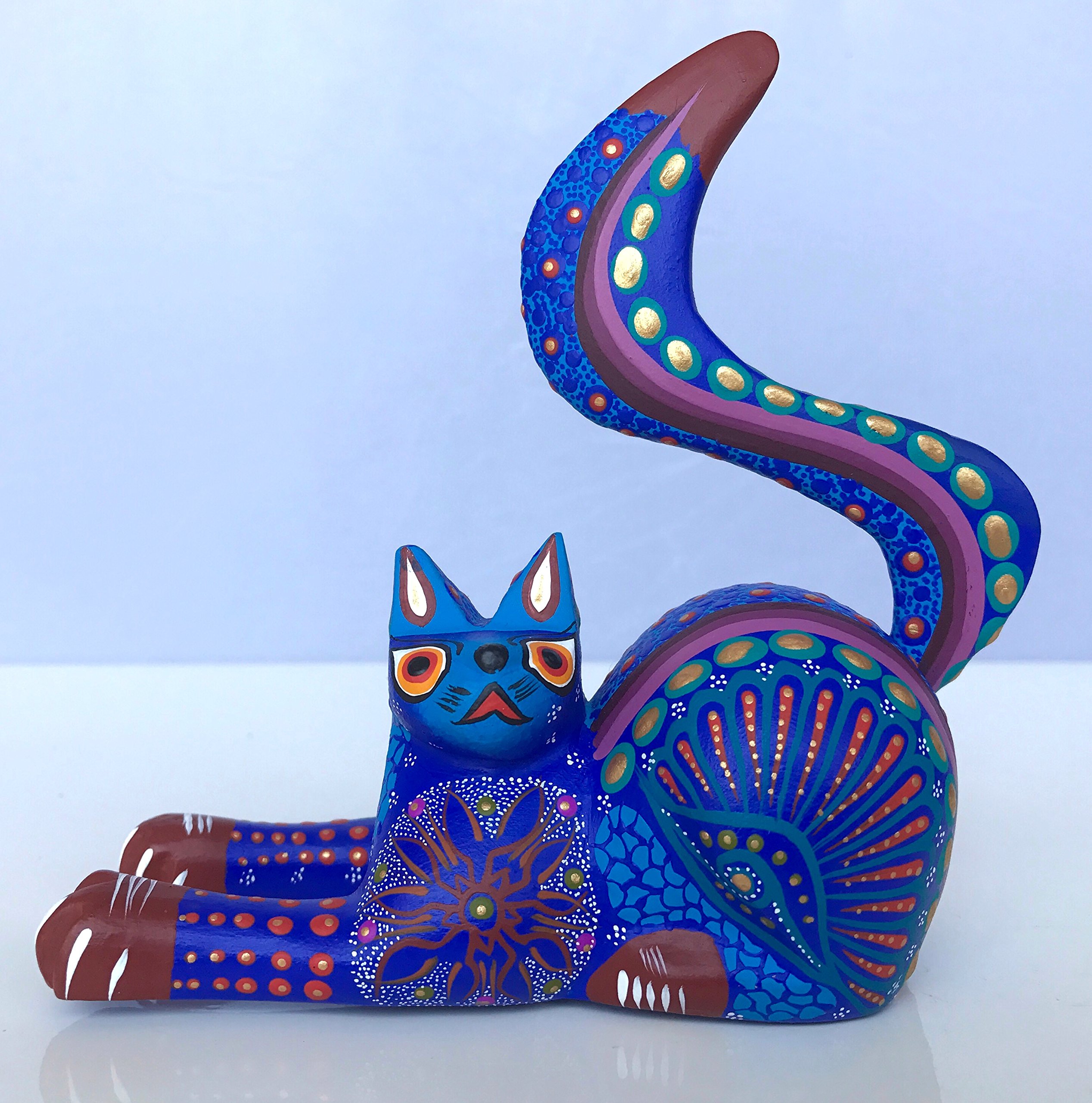 Amazon.com: Mexican Alebrije Cat Wood Carving Handcrafted