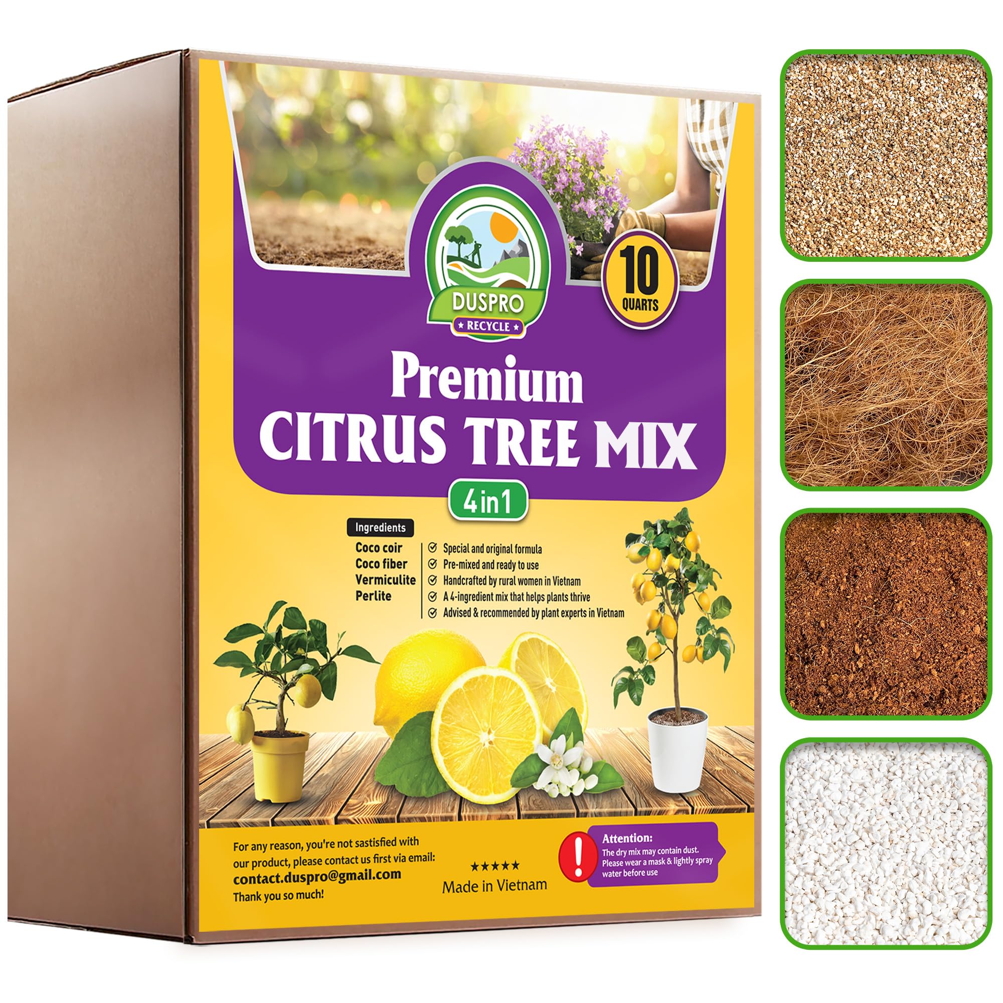 DUSPRO Citrus Tree Potting Soil Mix