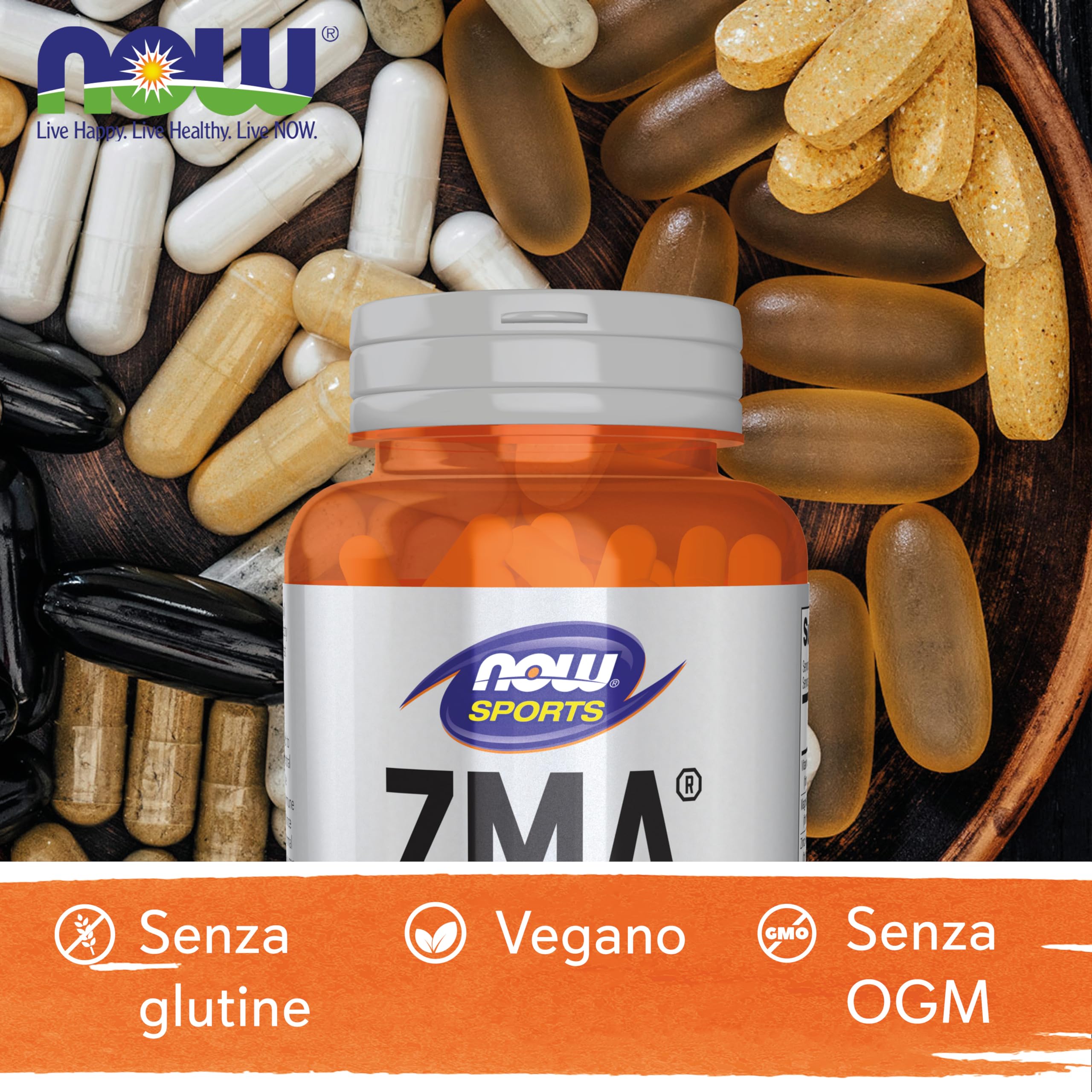 Now Foods ZMA (Zinco, Magnesio, Vitamina B6), 90 capsule vegane, Testato in Laboratorio, Senza Glutine, Senza Soia, Non OGM, Vegetariano