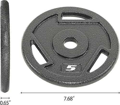 Miniatura 5 de BalanceFrom Placa olímpica de hierro fundido de 2 pulgadas o estándar de 1 pulgada para entrenamiento de fuerza y levantamiento de pesas