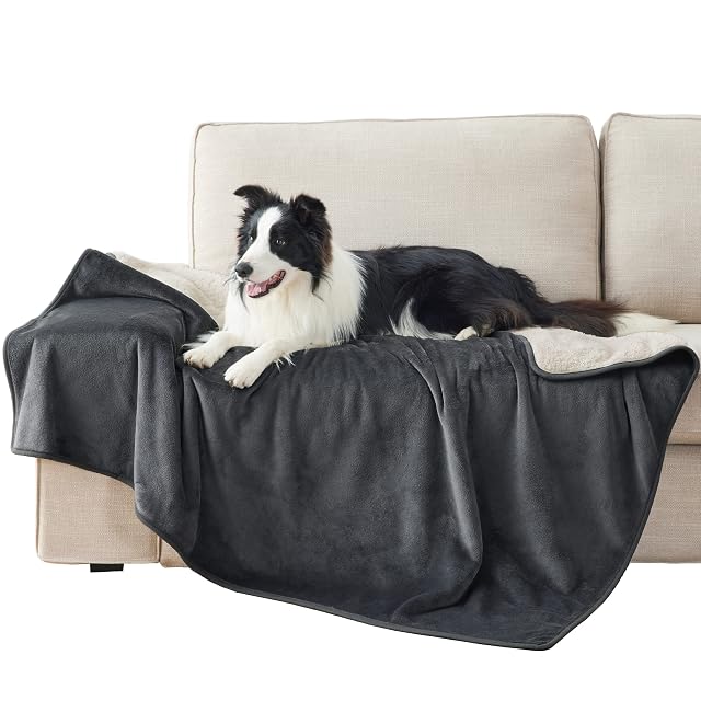 LE SURE Manta Impermeable para Perros Lavable, 152x127 cm Negro