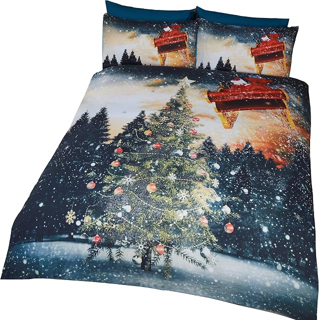 Rapport Home Northern Lights Duvet Set, Polyester-Cotton, Multi-Colour, King