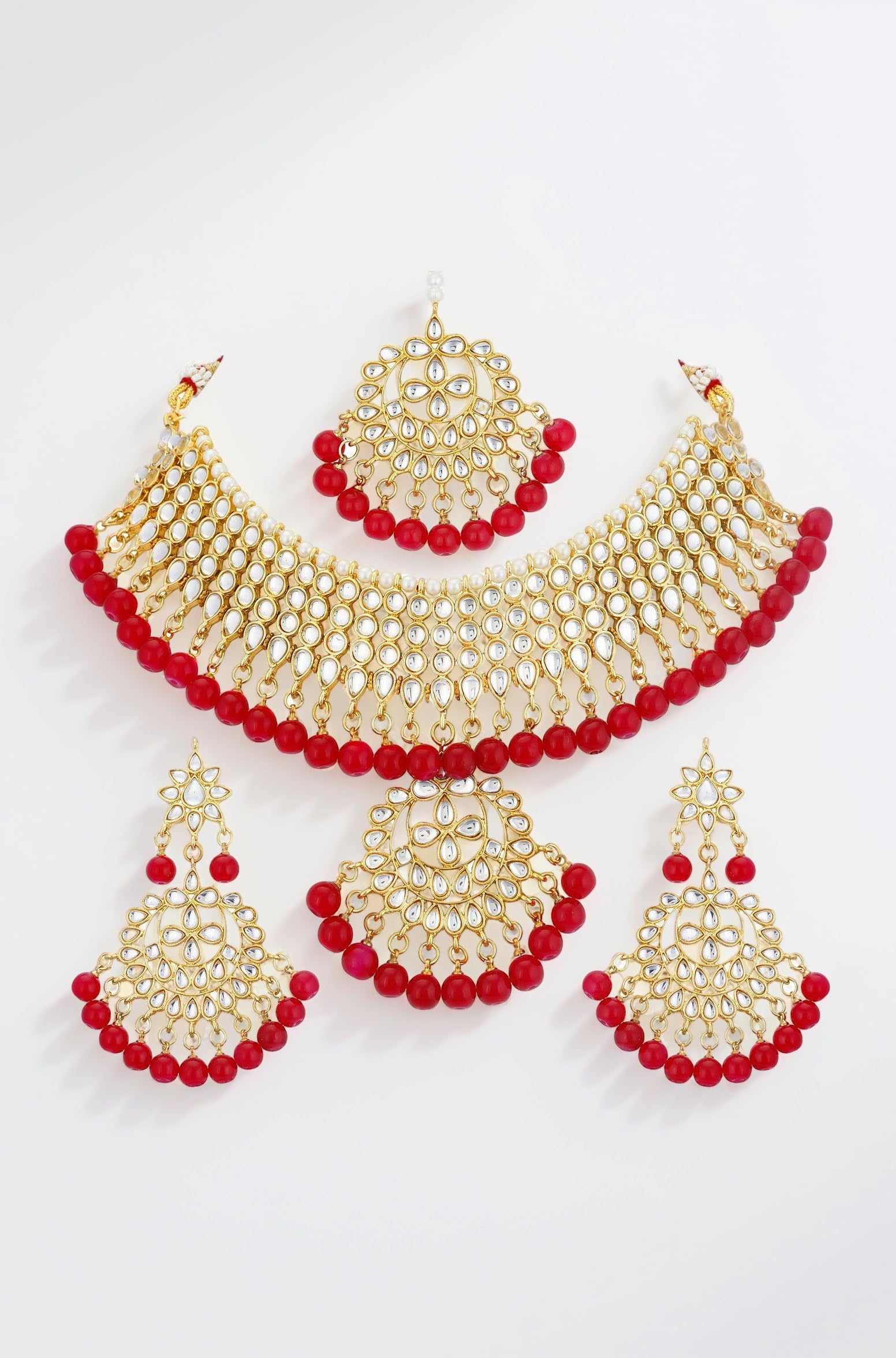 Glorious Kundan Gold Plated Choker Necklace Set for Women