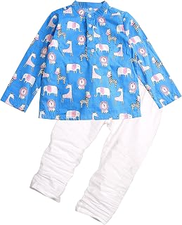 Bold N Elegant Baby Boys Cotton Printed Bandej Bandhani Little Krishna Kanha Ethnic Wear Kurta Pyjama Set Price In India