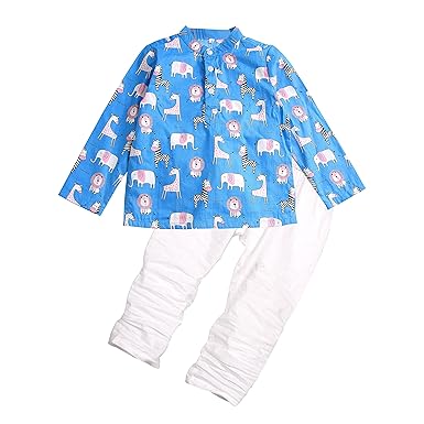 Bold N Elegant Cotton Bandej Bandhani Little Krishna Kanha Ethnic wear Kurta Pyjama Set for Infant Toddler Boys