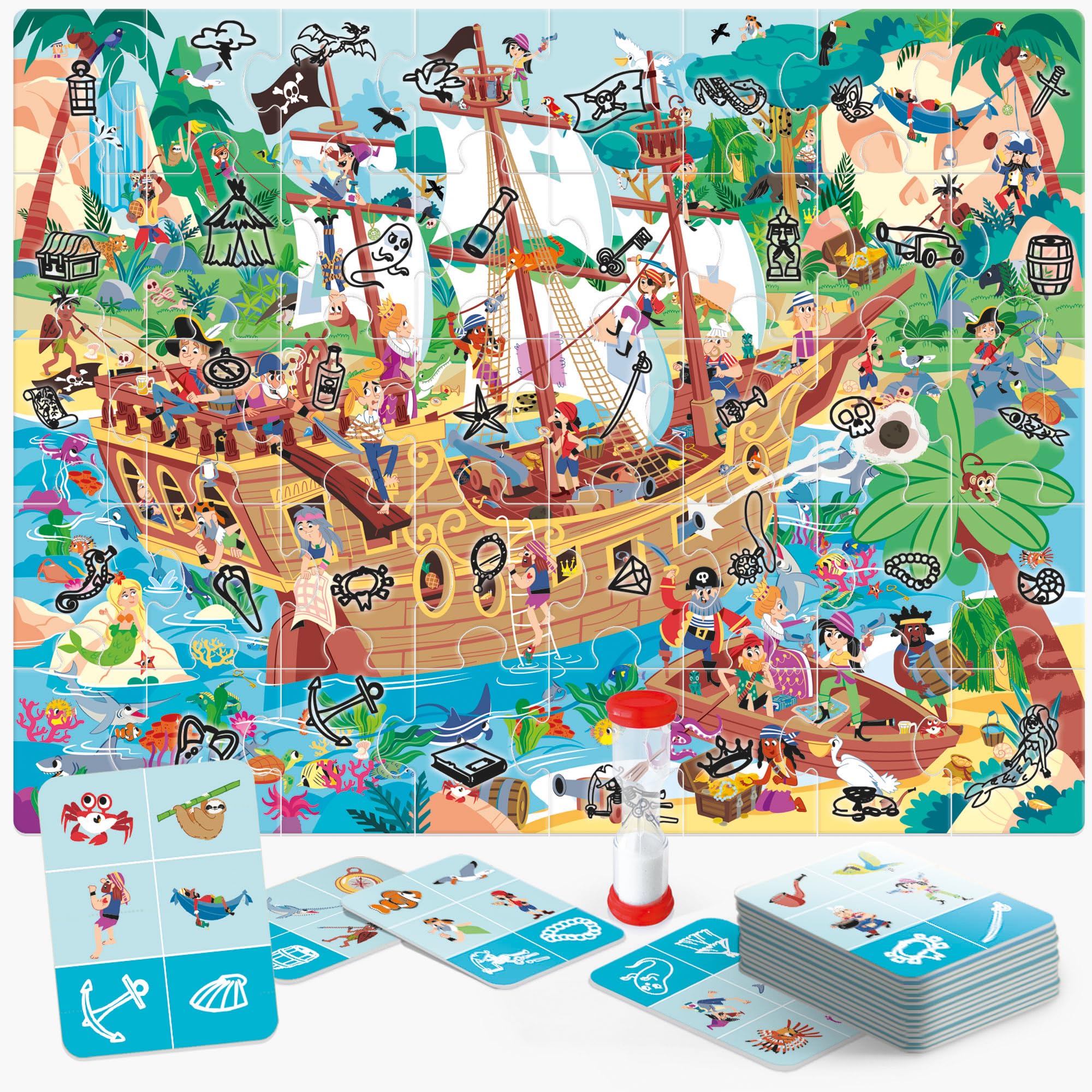 HEADU - X-Ray Mission Treasure Planet - Caccia al Tesoro con Torcia Magica | Una Divertente Caccia al Tesoro con la Torcia a Raggi X, Gioco Educativo Bambini da 5 Anni, Regalo Natale, Made In Italy