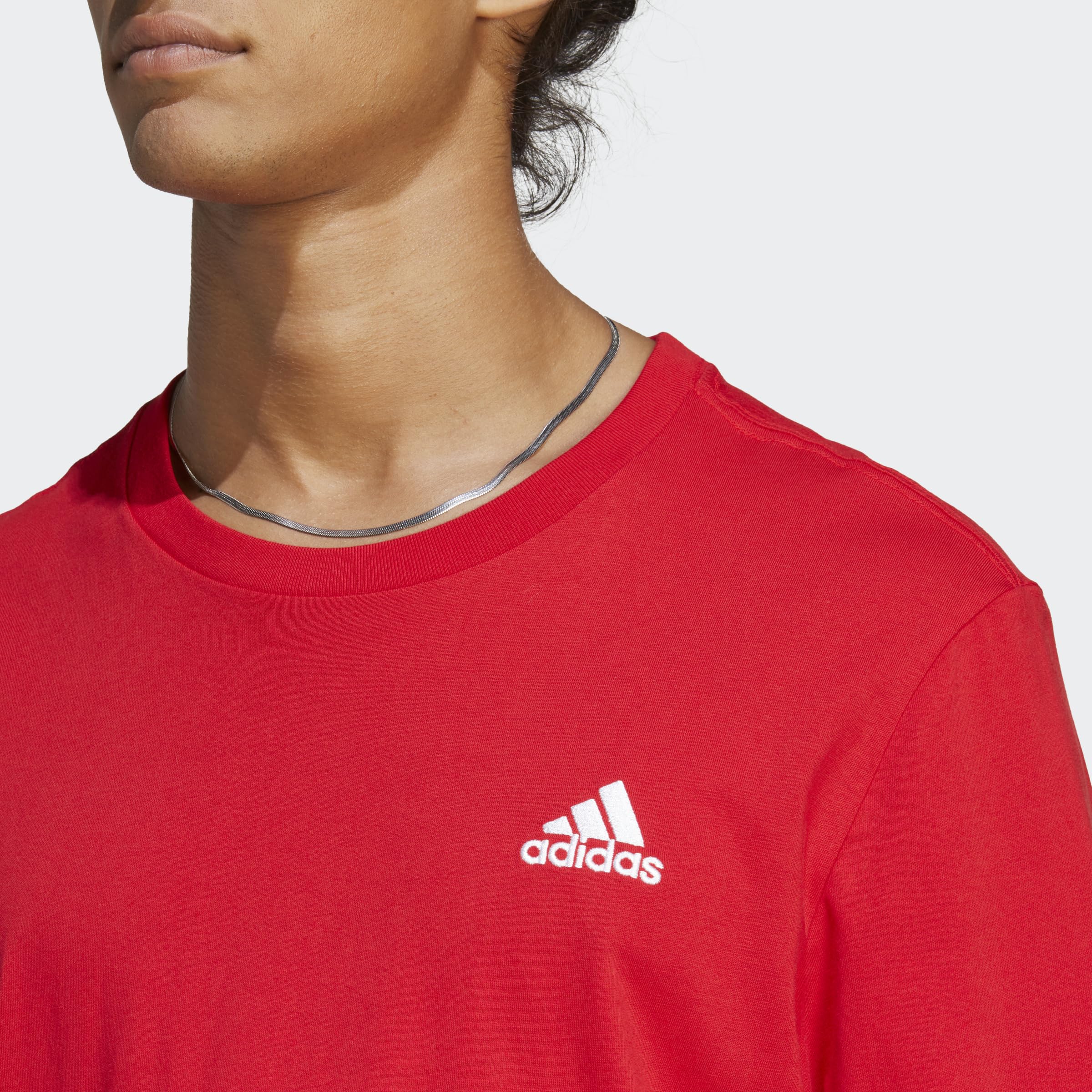adidas Essentials Single Jersey Embroidered Small Logo tee Camiseta Hombre (Pack de 1)