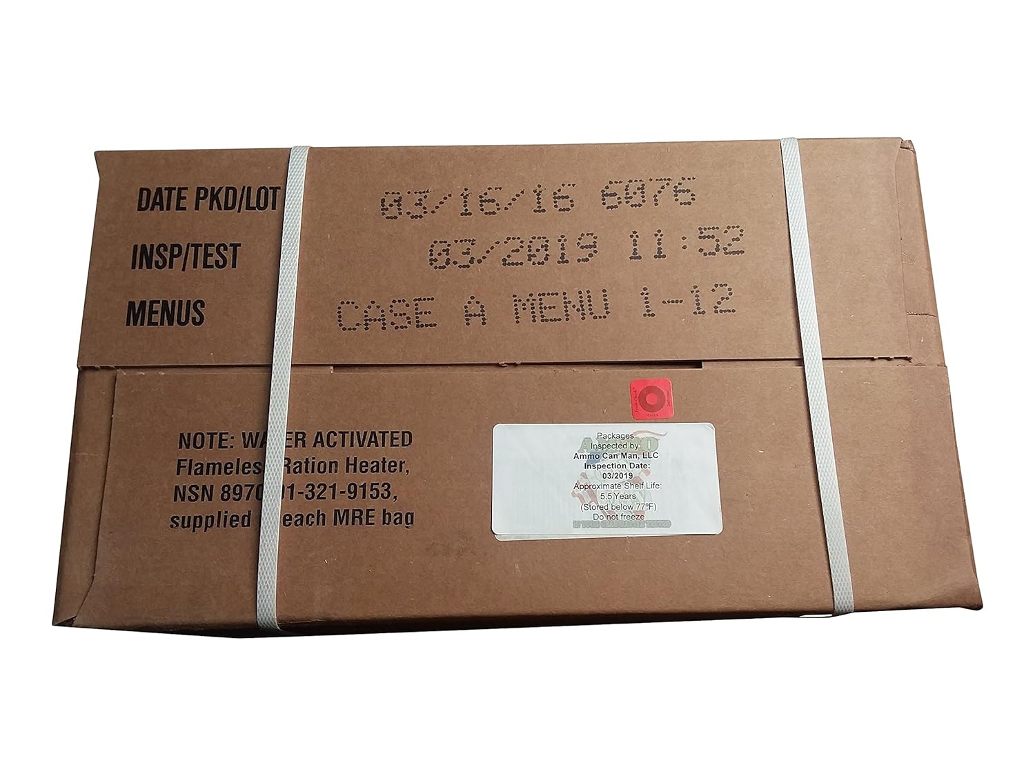 MRE (Meals-Ready-To-Eat) Case -Inspection 03/2019 or Better-ACM MRE Case (Case A)