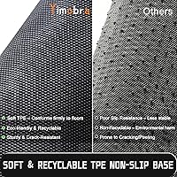 Vista 5 de Yimobra Tapete de bienvenida para interiores y exteriores, impermeable, resistente, para puerta delantera, entrada exterior, extra resistente