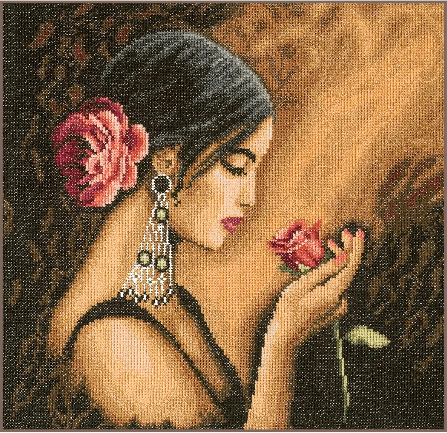 Lanarte Counted Cross Stitch Kit: Spanish Beauty (Aida,W)