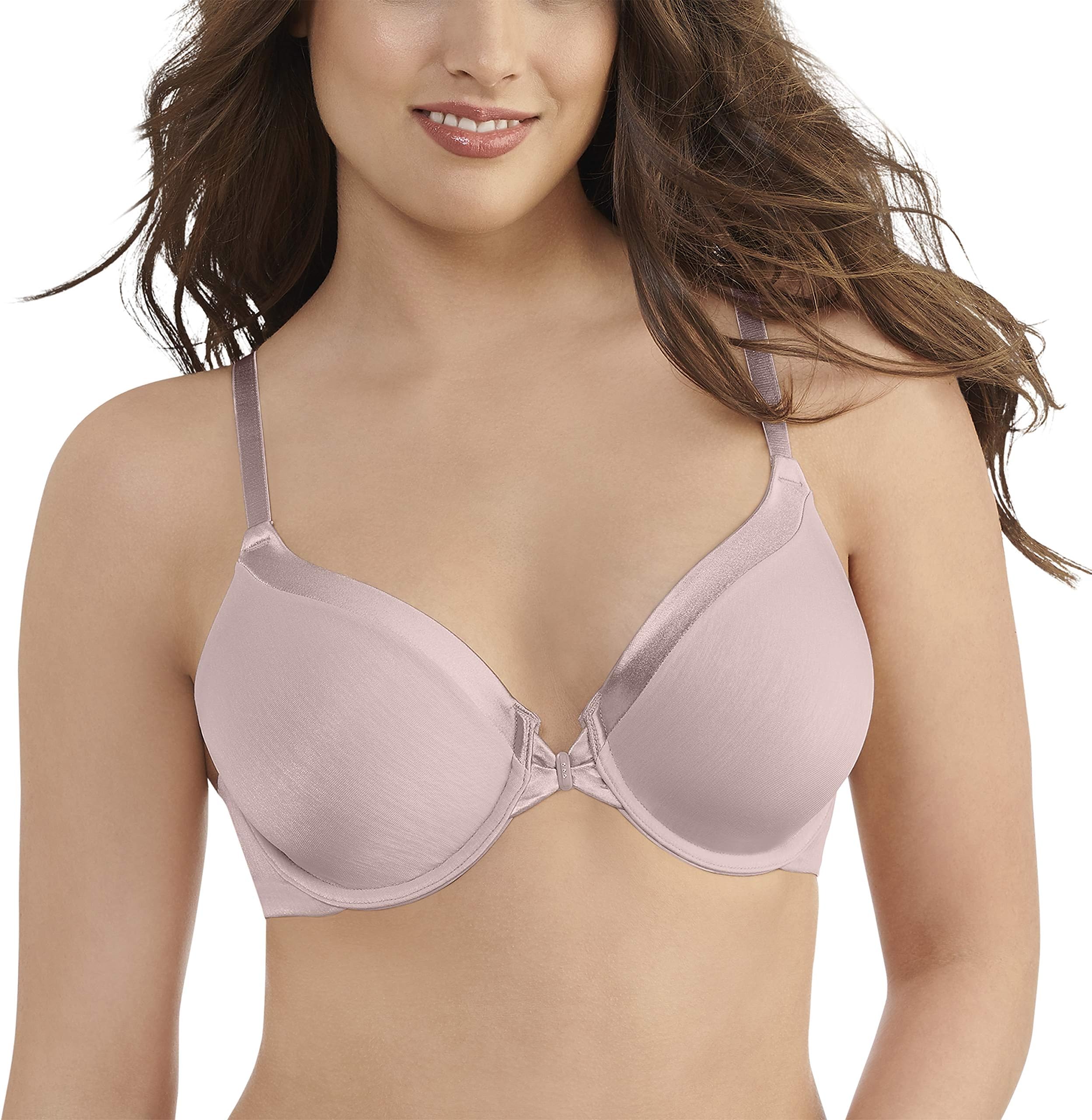 Vanity FairWomen's Illumination Front Closure Bra, 3-Way Convertible Straps, Lightly Lined Cups up to DD