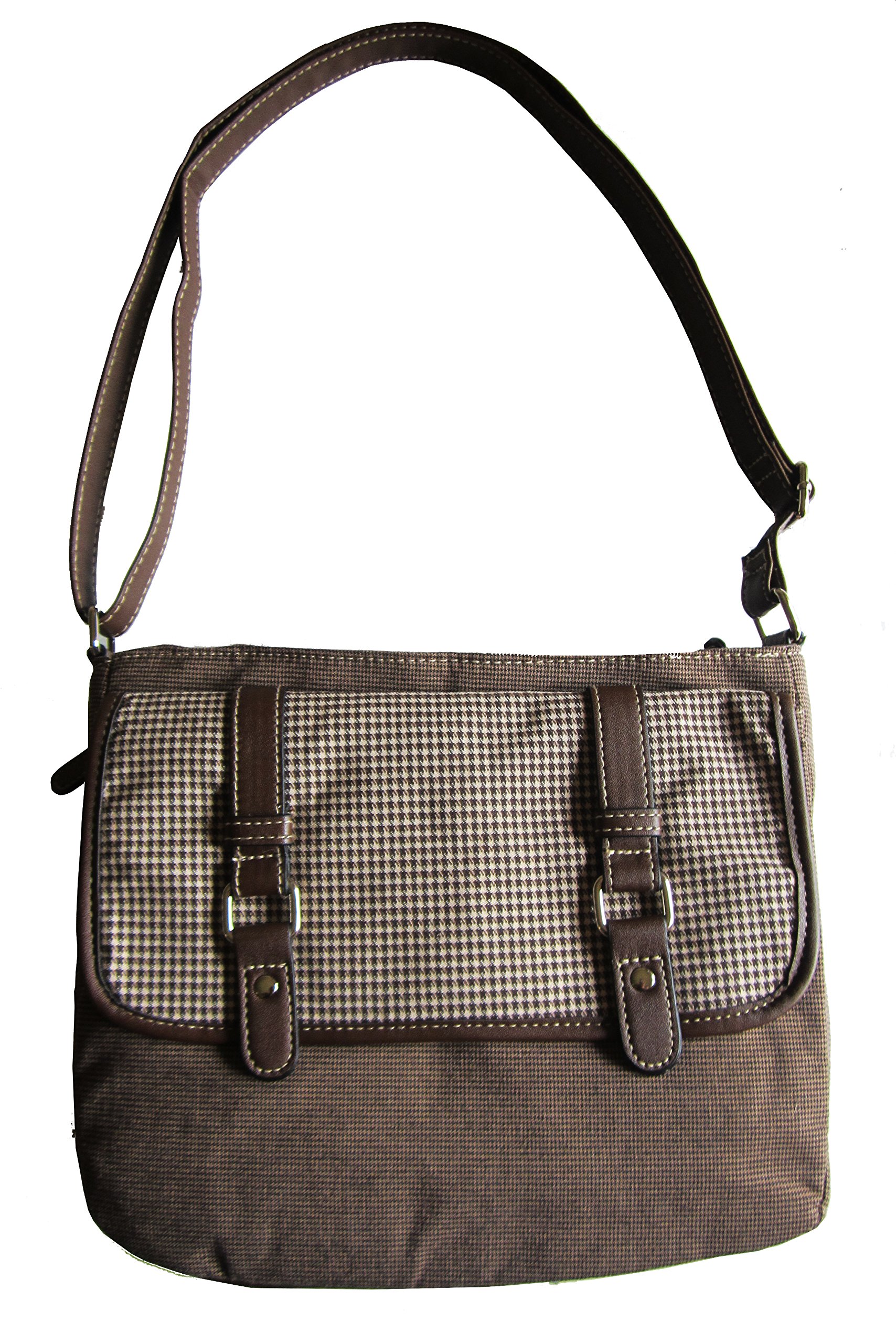 Brown Tablet Purse -Brown Bag - Unique Design Padded Back Pocket for Tablets