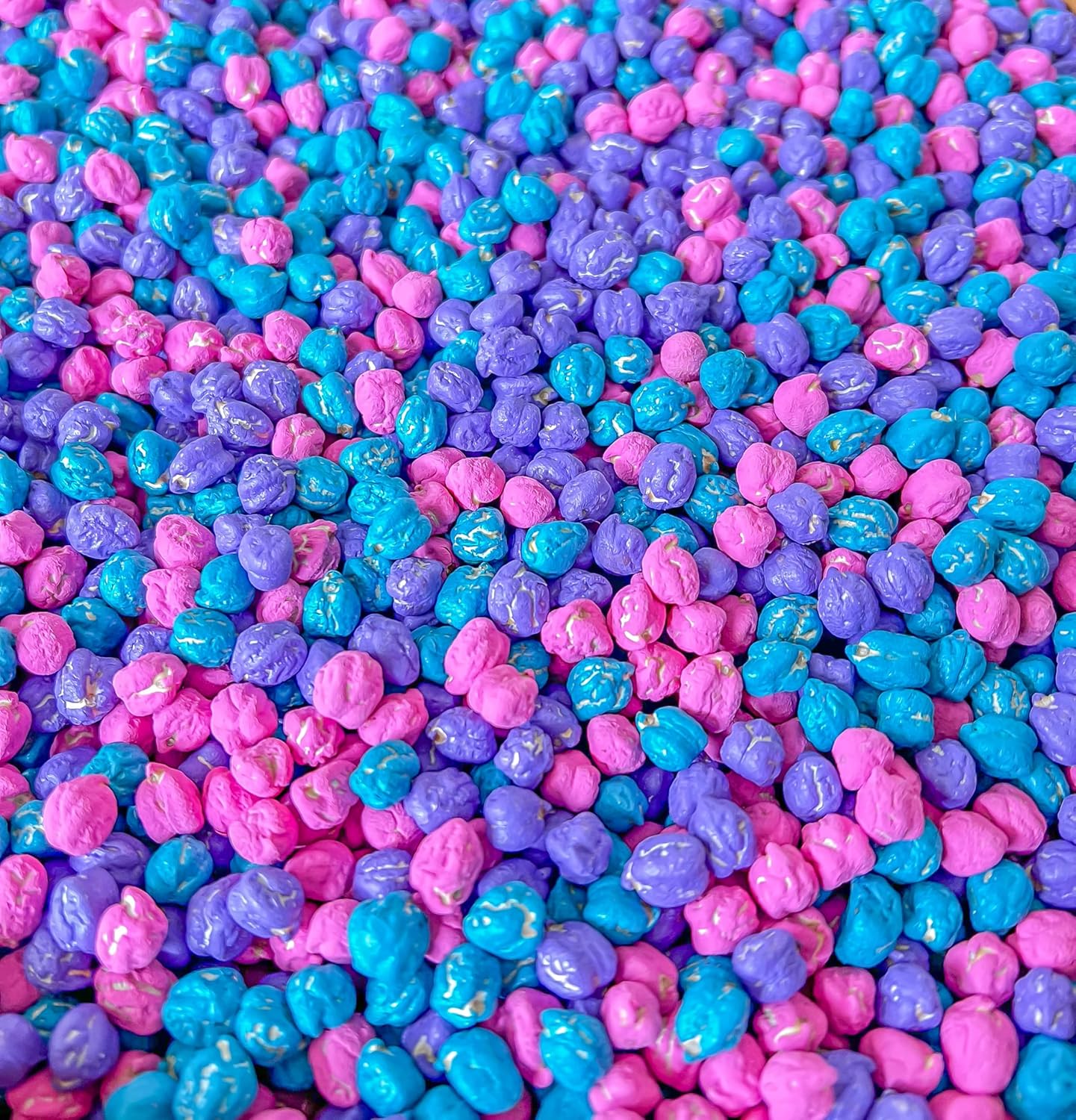 Colored Chickpeas for Sensory Play and Sensory Bins - Many Different Seasonal Colors (4 Cups, Unicorn)