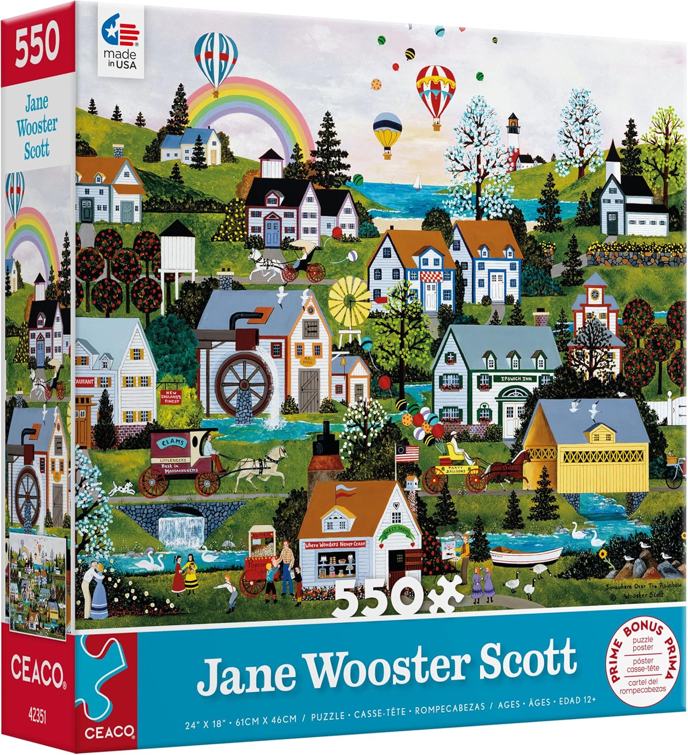 Ceaco - Jane Wooster Scott - Somewhere Over The Rainbow - 550 Piece Jigsaw Puzzle