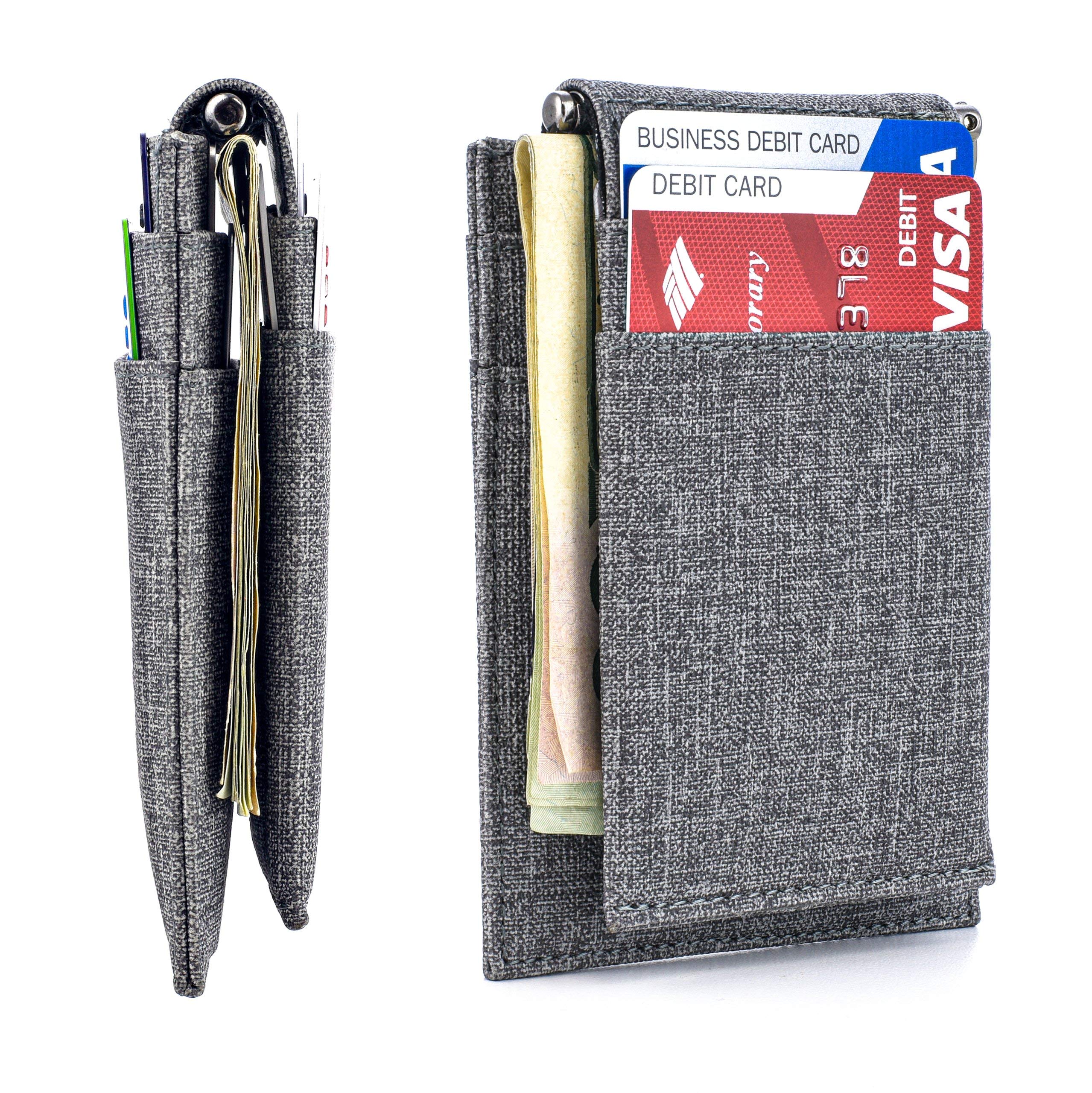 DockemThe Latcher and The Rȳd: The Modular Minimalist Capable Card Holder Wallet(s) - (Synthetic Canvas Leather)