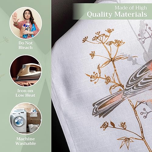 Miniatura 3 de Maison d' Hermine - Paños de cocina de 100% algodón, paños de cocina absorbentes para el hogar, cocina, comedor, cócteles y campamento, Meadow