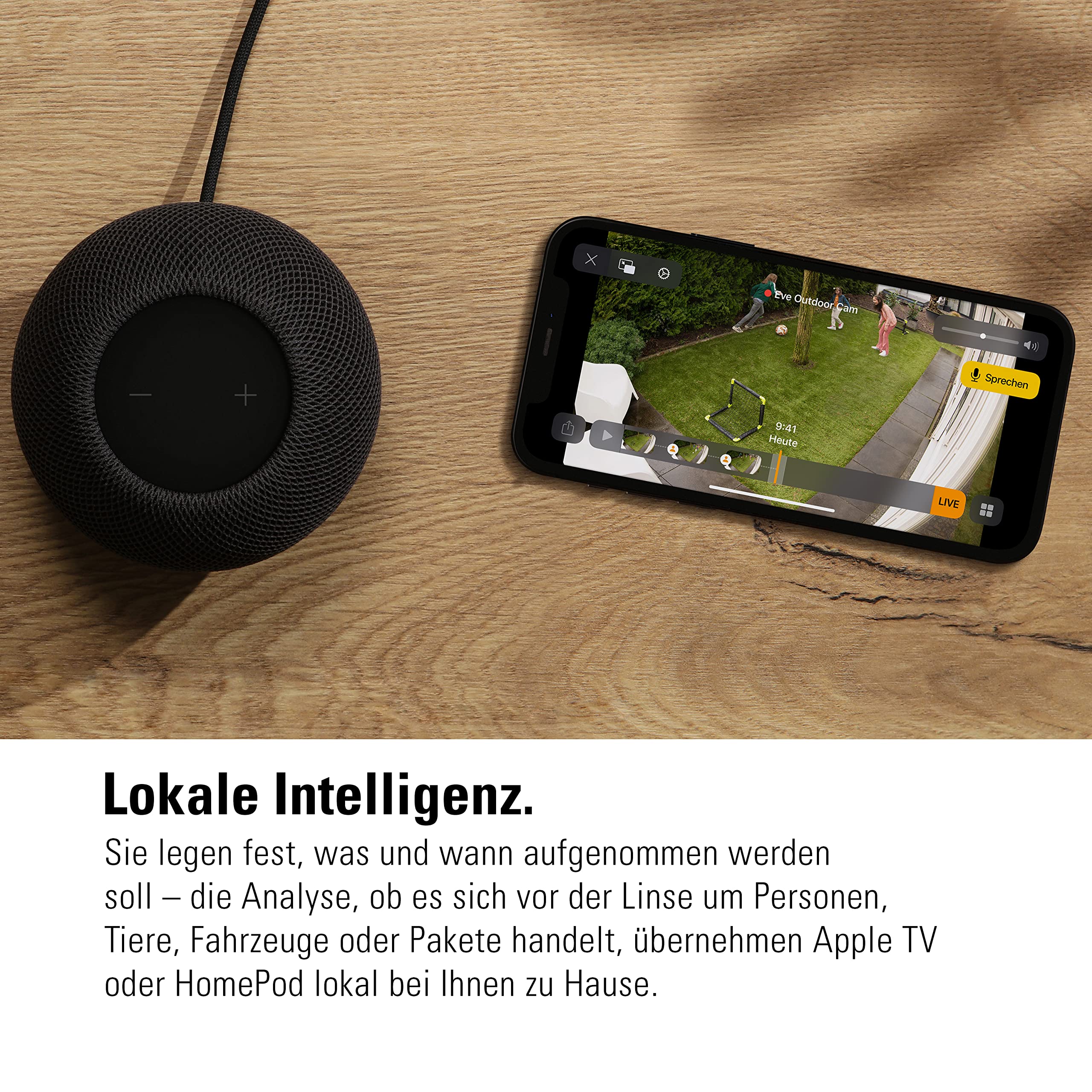 Eve Outdoor Cam weiß (Apple Home) 2er-Pack – Smarte Außenkamera | Sicherheit & Privatsphäre (HomeKit Secure Video), Nachtsicht, Bewegungsmelder, Gegensprechanlage, WLAN (2,4/5 GHz)