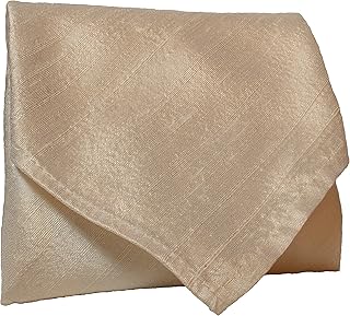Royal Silk Super Cream Silk Dupioni Pocket Square 16â€x16â€ â€“ Crisp, Textured, Heavyweight Silk with Rich Luminous Glow