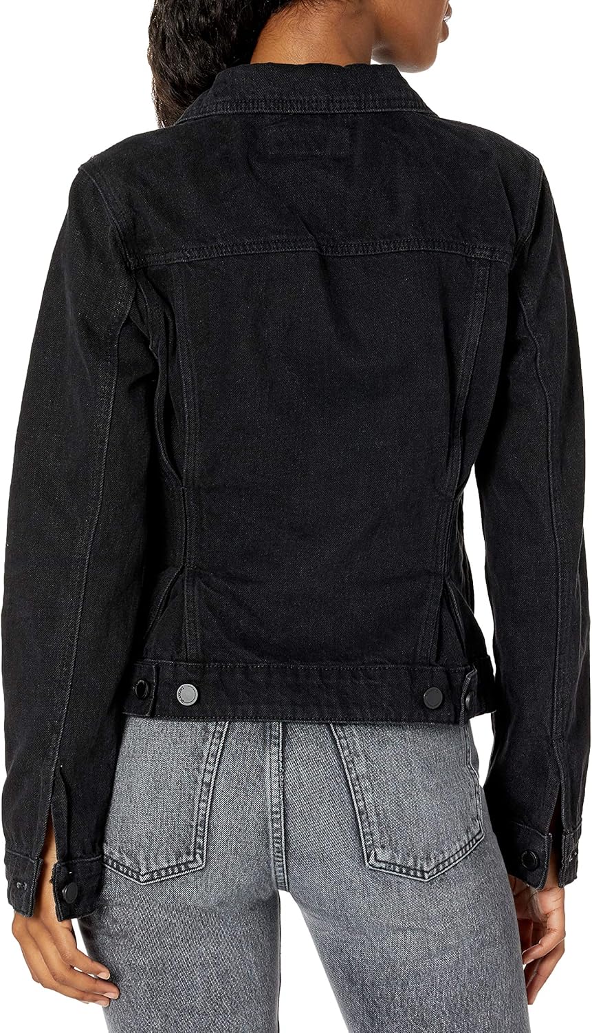 black washed out denim jacket