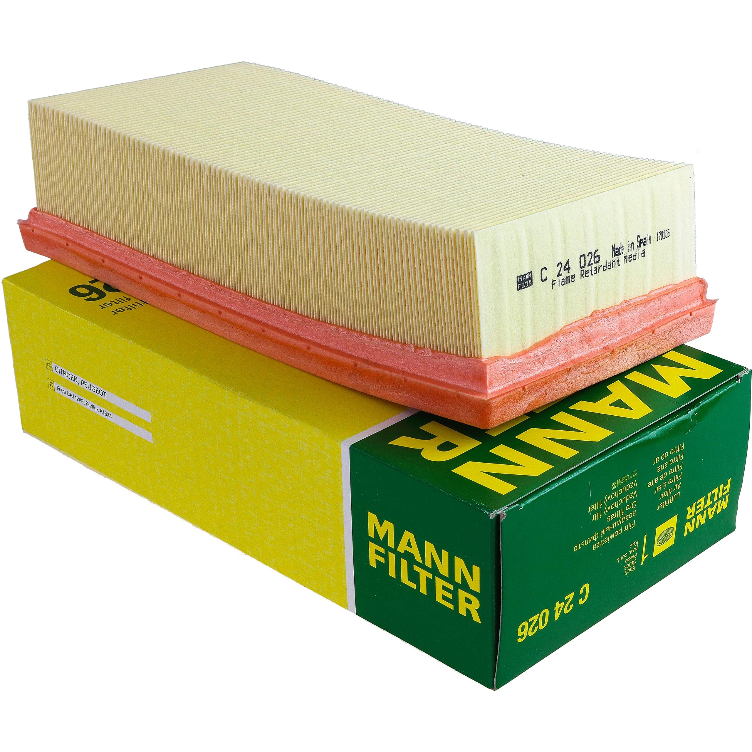 Paquete de inspección Kit de mantenimiento de filtros con filtro de aceite W 716/1, filtro de aire C 24 026, filtro de combustible WK 6031, filtro de habitáculo CUK 21 000-2, tornillo de