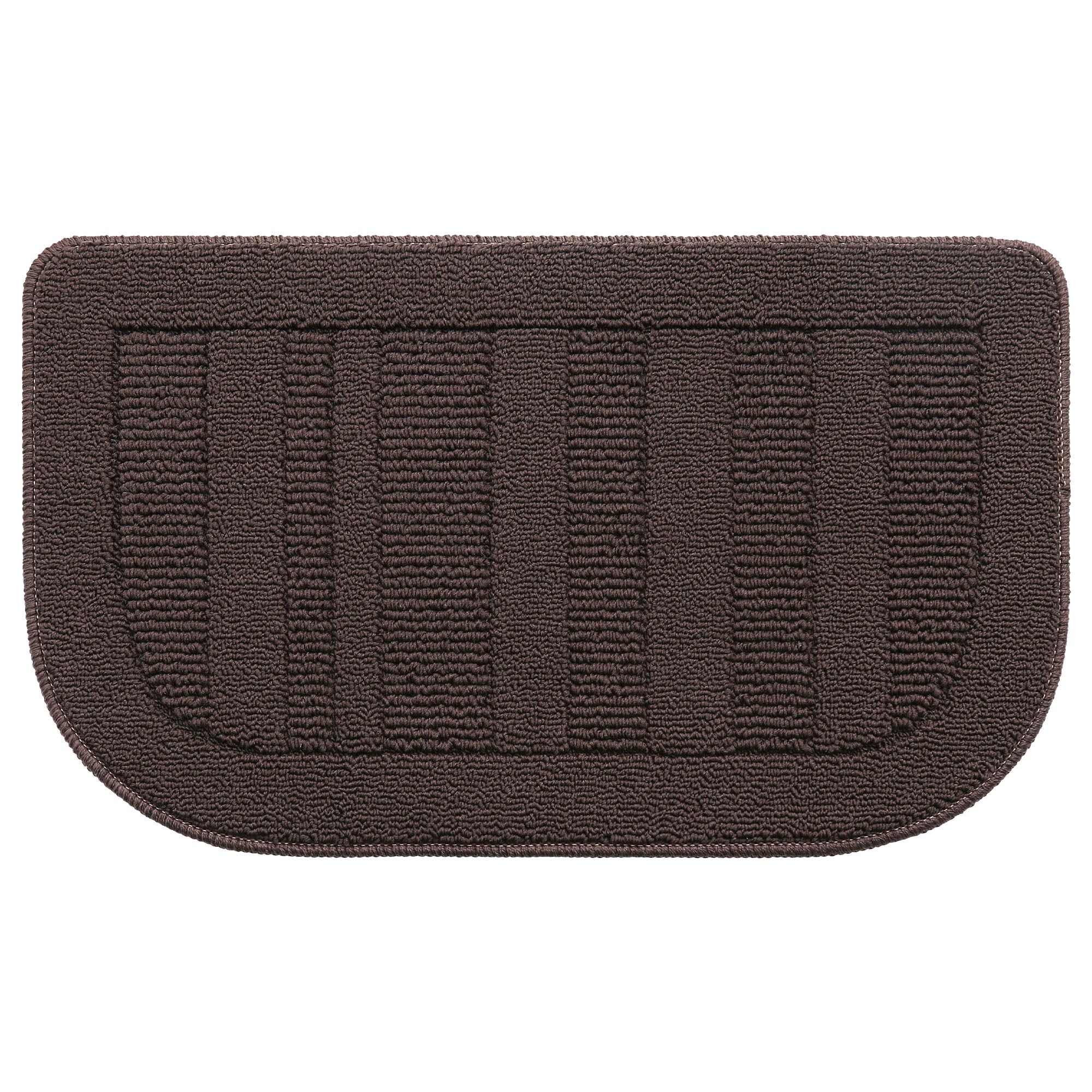 BEQHAUSE 30x18 Inch Kitchen Rug Mat Durable Kitchen Rugs Non-Slip Washable Absorbent Kitchen Mats for Floor Dirt-Resistant Semicircular Kitchen Mat (