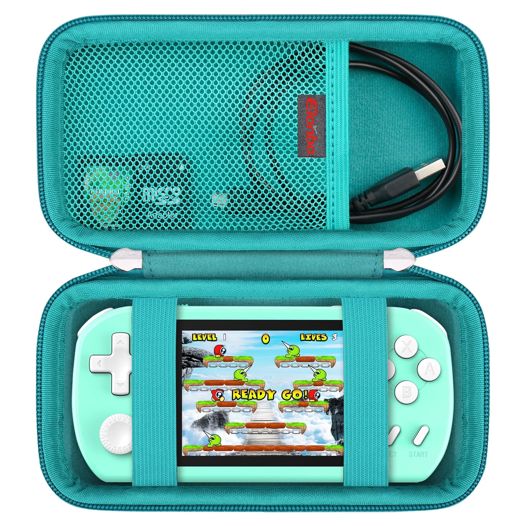 Elonbo Carrying Case for TEBIYOU/ WELLST·G/ TaddToy/ Beijue/ FAMILY POCKET/ CCTU/ X-JOYKIDS/ GREENCREEK/ Beico/ KAVOYI/ GuaiyeyeAP Handheld Game