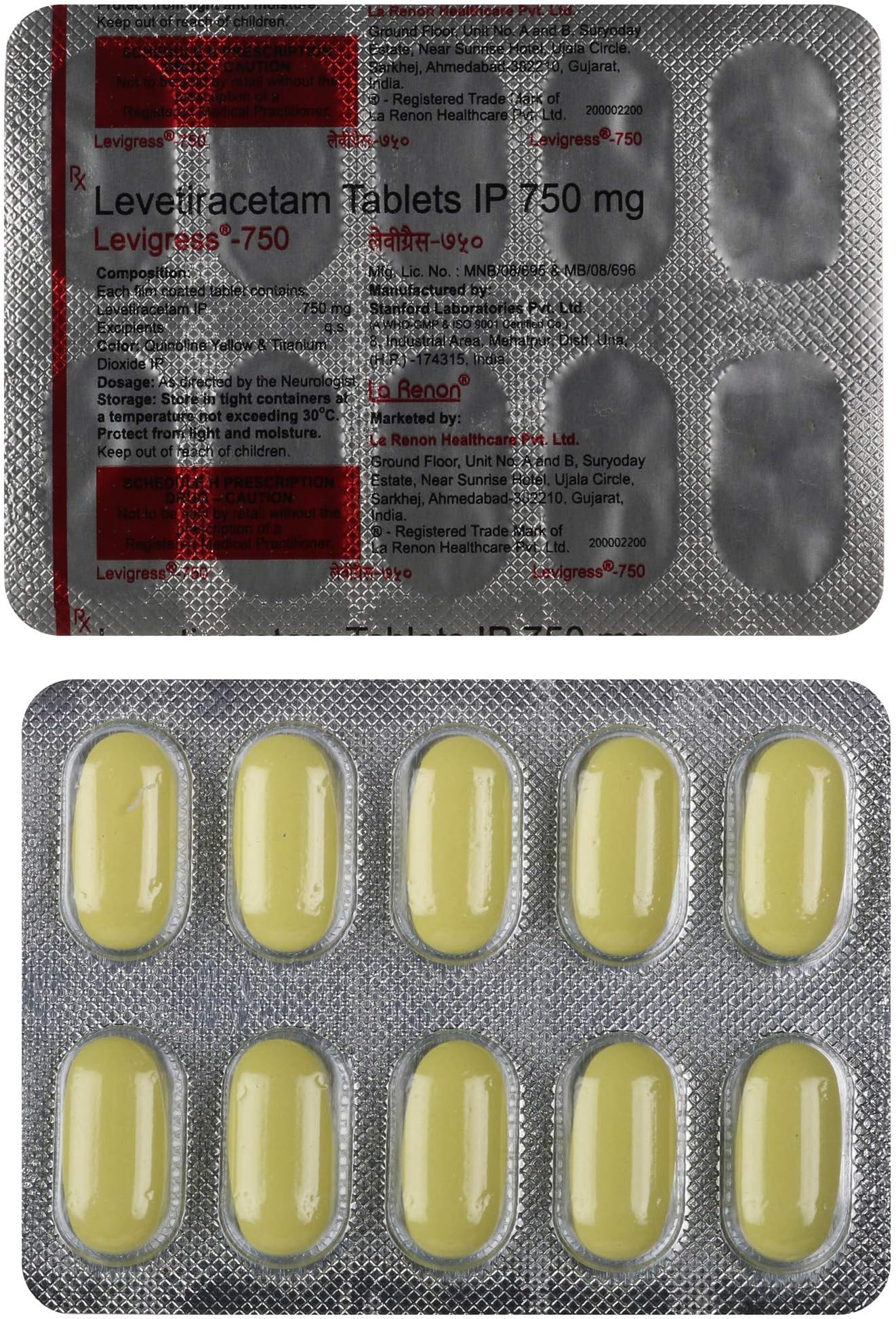 Levigress 750 - Strip of 10 Tablets