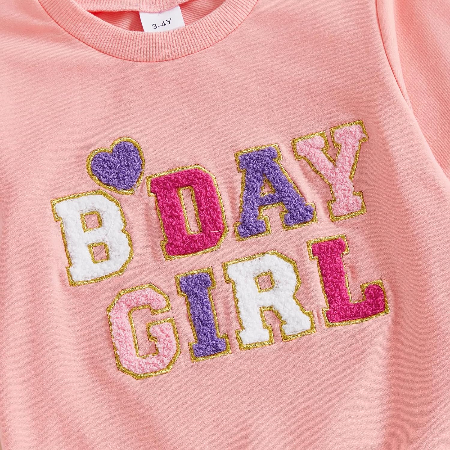 Birthday Outfits for Toddler Girl 1st 2nd 3rd 4th Birthday Girl Letter Embroidered Sweatshirt Tutu Skirt Set Baby Gift - Image 5