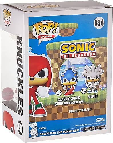 Miniatura 4 de Funko Pop! Sonic The Hedgehog - Figura de vinilo exclusiva de nudillos (flocados)