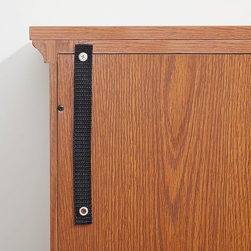 Miniatura 5 de Gabinete de 32 pulgadas de alto LED Accent Curio con 7 luces de color para coleccionables, gabinete de almacenamiento moderno con puertas de vidrio