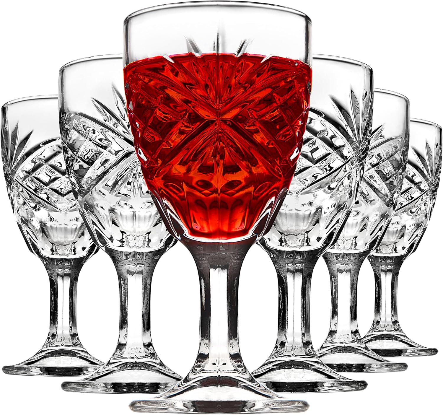 Godinger Cordial Glasses, Stemmed Drinking Glasses, Liquor Glasses - Dublin Collection, Set of 4