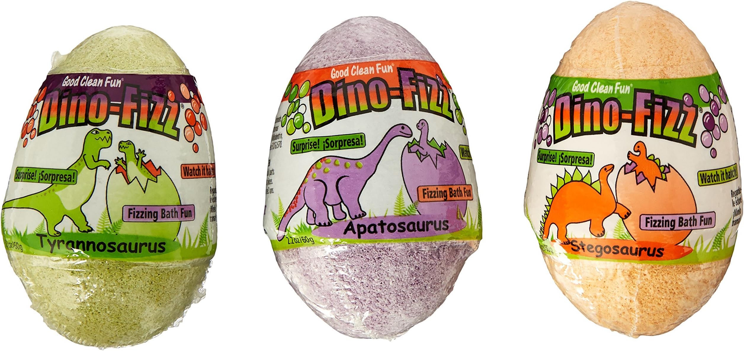 Good Clean Fun Dino Fizz Bath Bomb, Assorted, Pack of 12