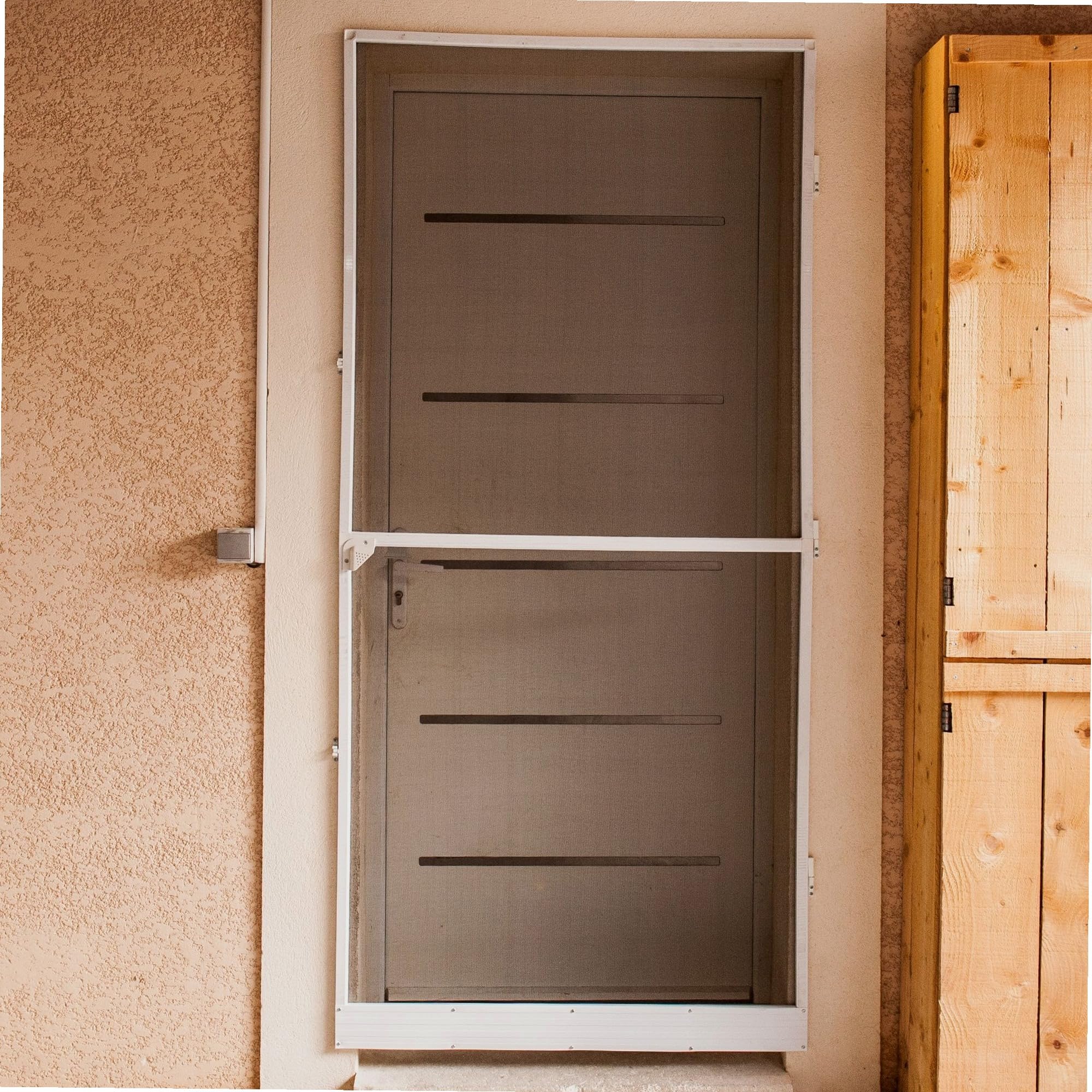 WERKA PRO Porte Moustiquaire Cadre Alu Réglable avec Poignée 100 x 225 cm