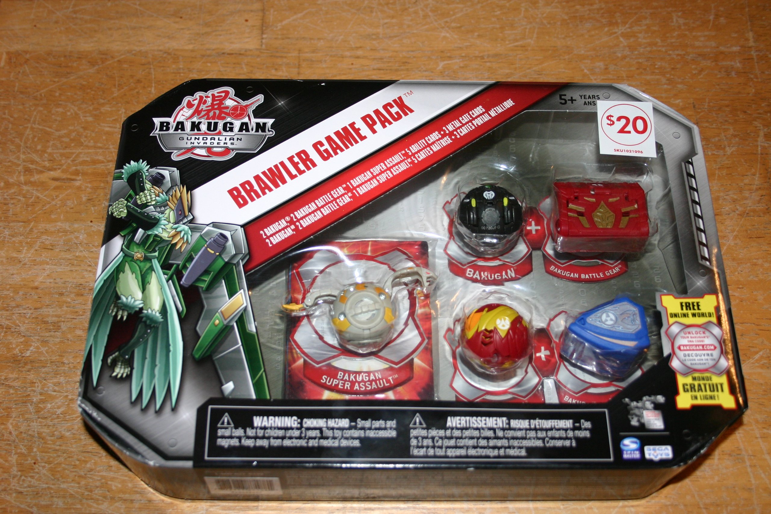 Bakugan Brawler Game Pack w/ Quake Dragonoid (Super Assault), Darkus, Pyrus, 2 Battle Gear, 5 Ability Cards & 3 Metal Gate Cards