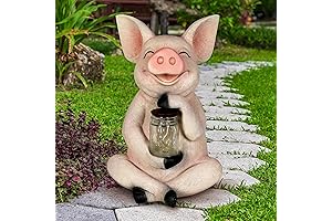 Garden Pig with Firefly Lights: Illuminate Your Outdoor Oasis